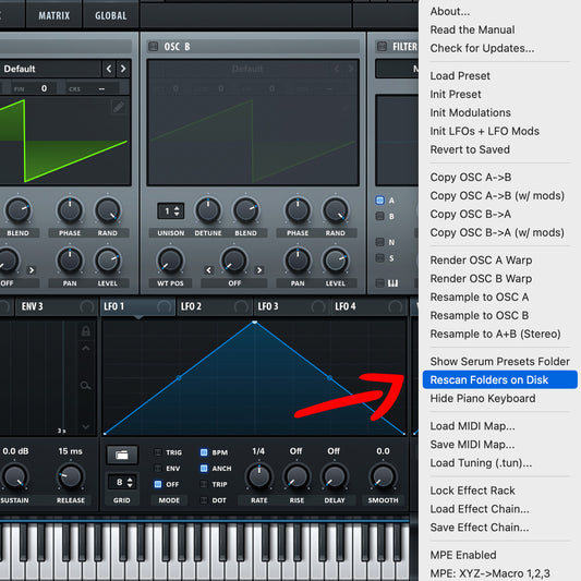 How to Install Serum Presets