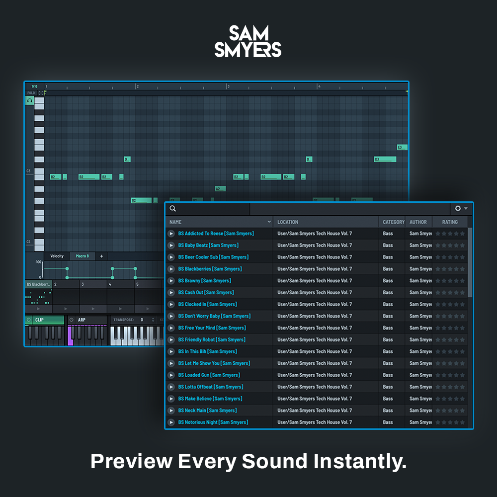 Sam Smyers Serum Tech House Collection Vol. 1–7